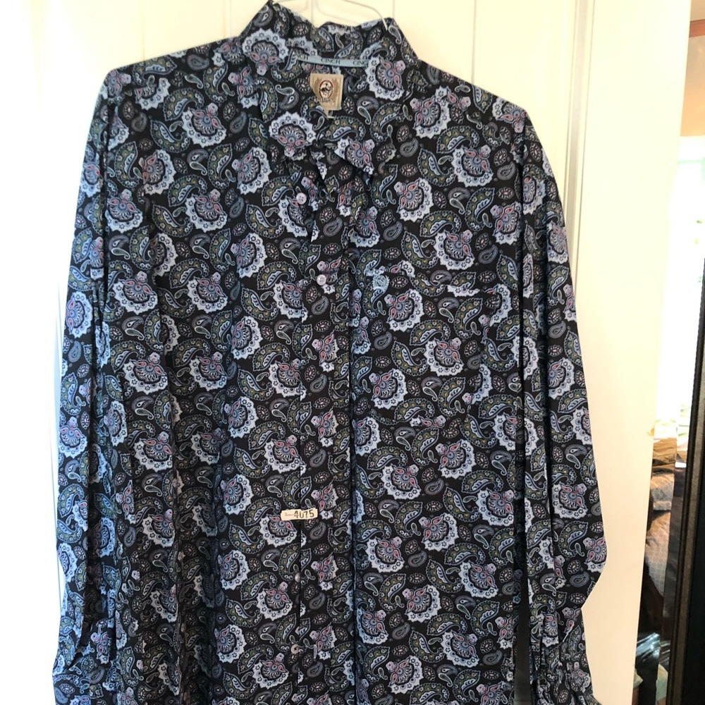 Long sleeve Cinch shirt size Large